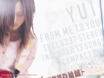 Official YUI wallpaper FROM ME TO YOU